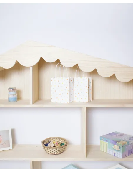 Étagère enfant Cabane en bois naturel |  Livraison rapide
