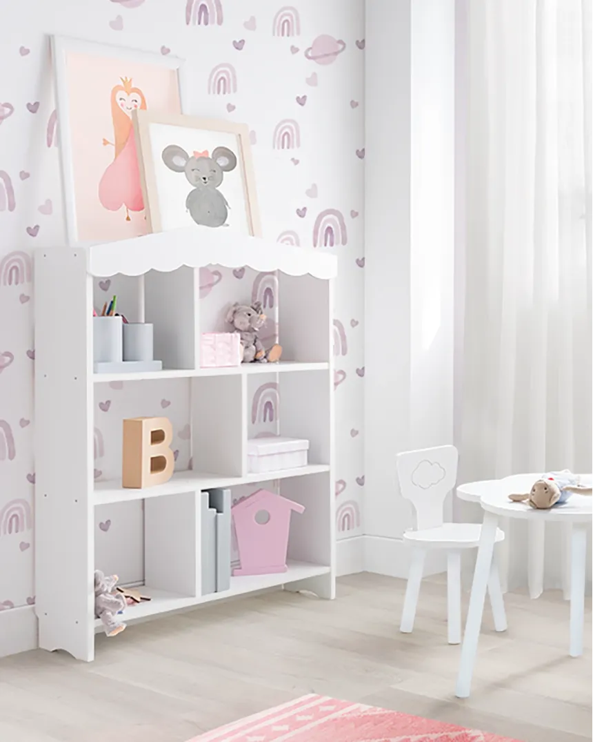 Bibliotheque enfant cabane blanche  - Livraison rapide 2