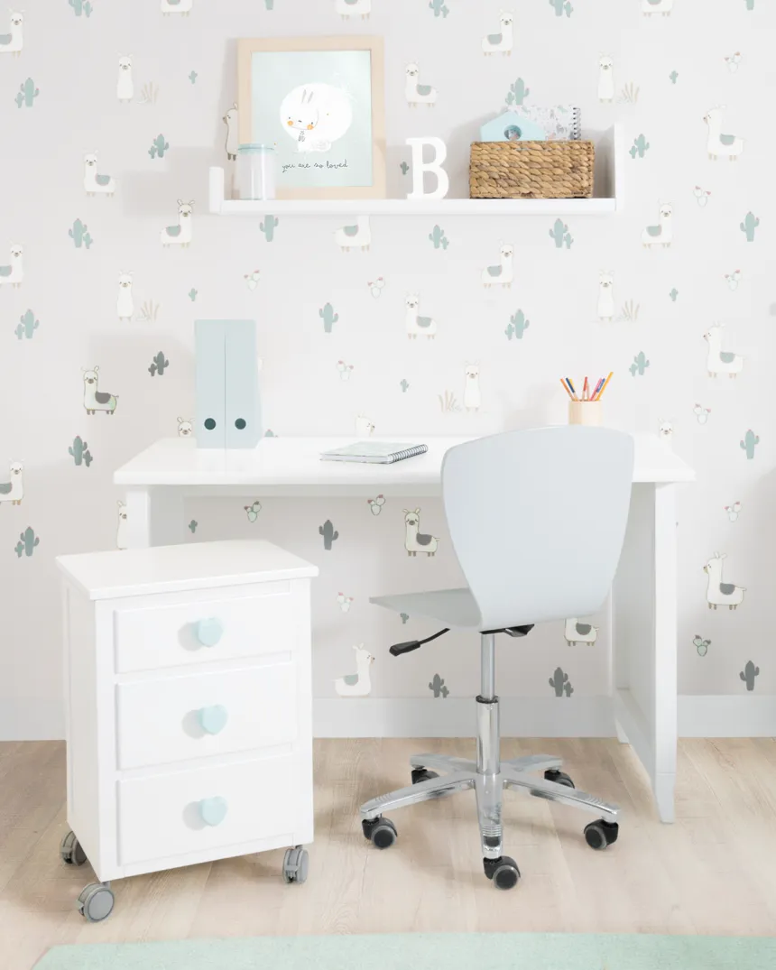 Bureau enfant blanc - 120, 160 ou 200 cm - Livraison rapide 2