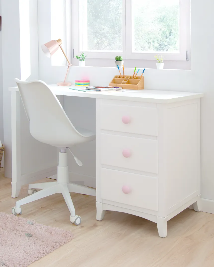 Bureau enfant avec caissons de rangement - Livraison rapide