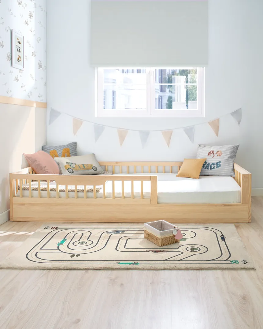 Lit montessori évolutif Sofia Naturel 90x190 cm | Livraison rapide