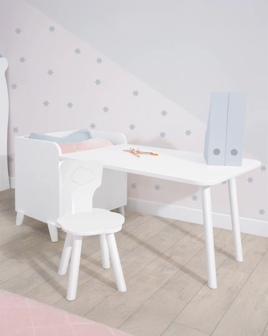 Bureau avec coffre à jouets Montessori - Livraison rapide