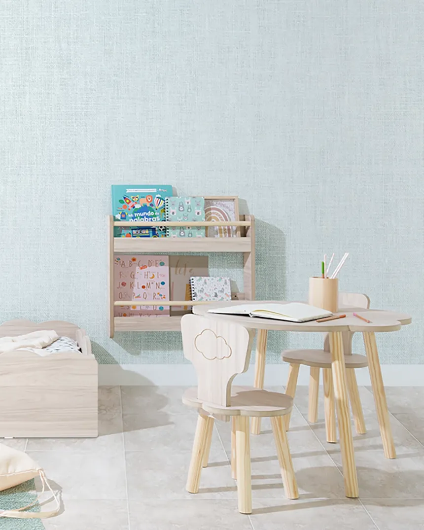 Table et chaises enfant nuage bois Basique - Livraison rapide 2