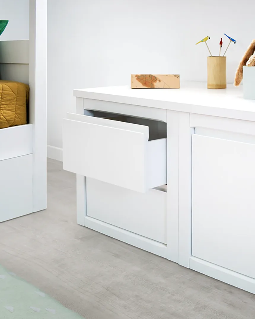 Banc de rangement enfant Linéaire - Avec tiroir - Livraison rapide 2