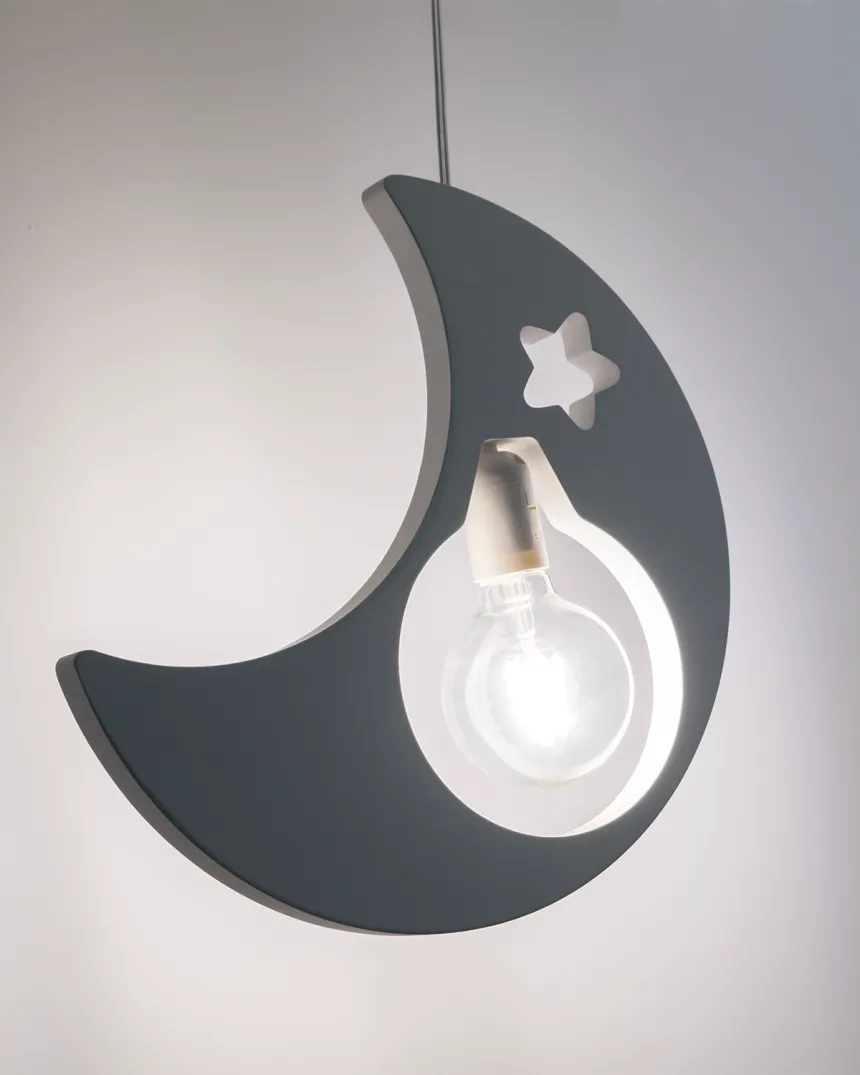 Lustre suspension Lune - Chambre enfant | Livraison rapide