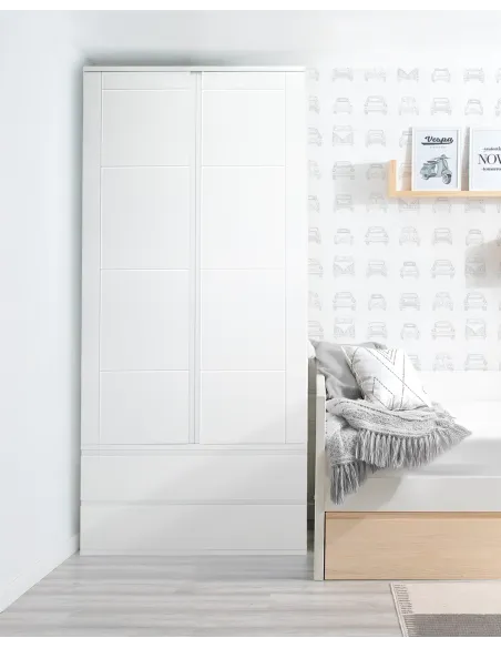Armoire ado 2 portes avec tiroirs Linéaire