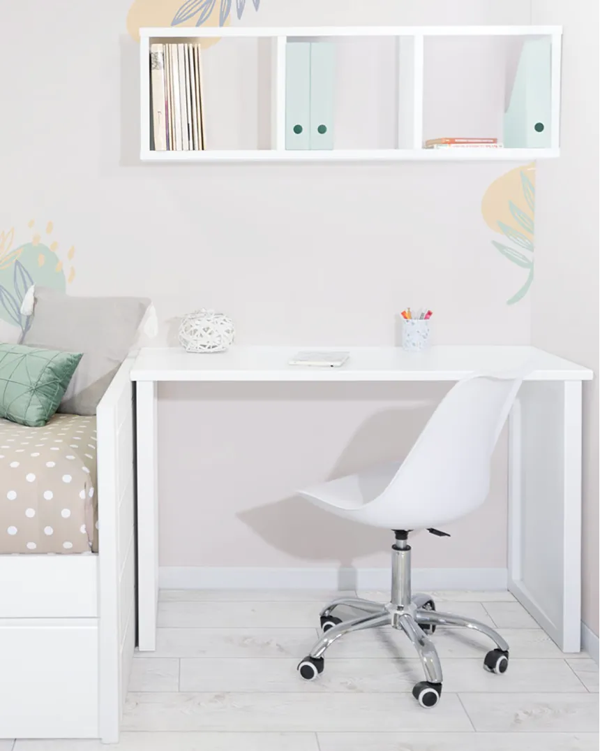 Bureau ado blanc Linéaire - Livraison rapide 2