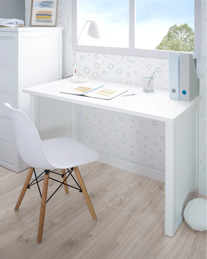 Bureau ado blanc Linéaire - Livraison rapide