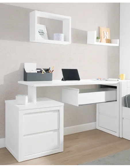 Bureau ado avec rangement et module Linéaire - Livraison rapide