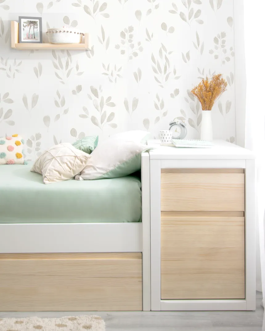 Meuble de rangement - Commode bois blanc  - Livraison rapide 2