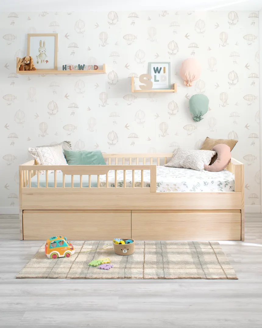 Kit évolutif en bois de Pin naturel pour lit montessori Sofia