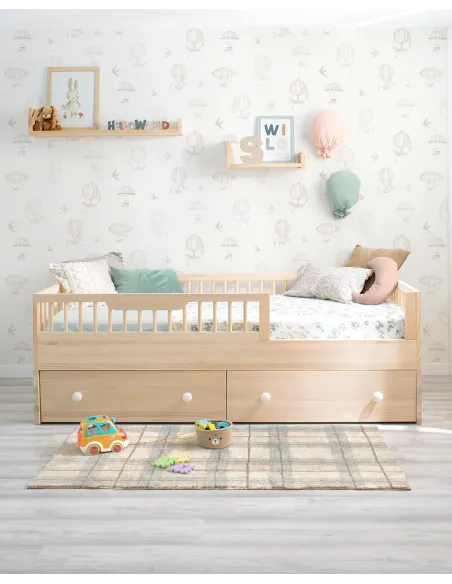 Kit évolutif en bois de Pin naturel pour lit montessori Sofia
