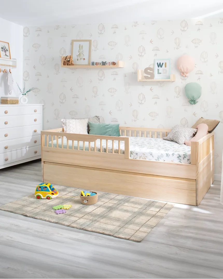 Kit évolutif en bois de Pin naturel pour lit montessori Sofia