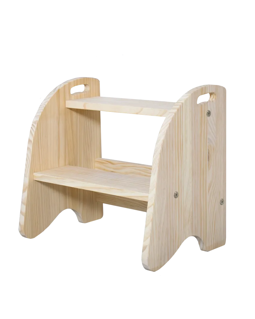 Marchepied enfant en bois Naturel - Escabeau  |Livraison rapide