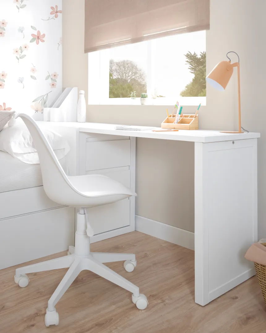 Bureau ado avec rangement d´angle Linéaire 200 cm - Livraison rapide