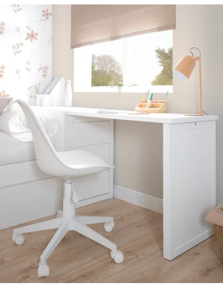 Bureau ado avec rangement d´angle.  Linéaire