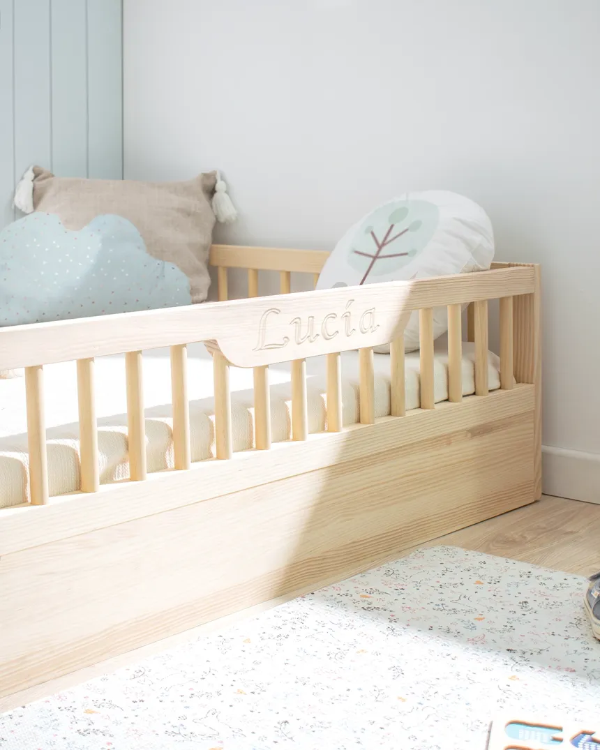 Lit montessori Sofia et kit évolutif en bois naturel