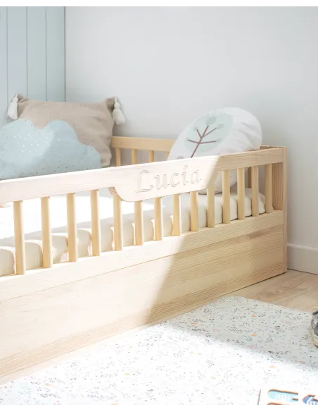 Lit montessori Sofia et kit évolutif en bois naturel