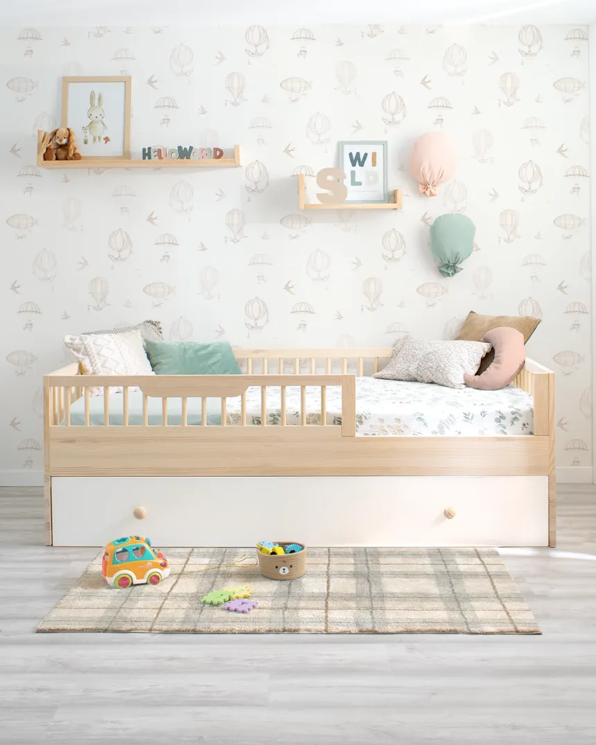 Lit montessori Sofia et kit évolutif en bois naturel
