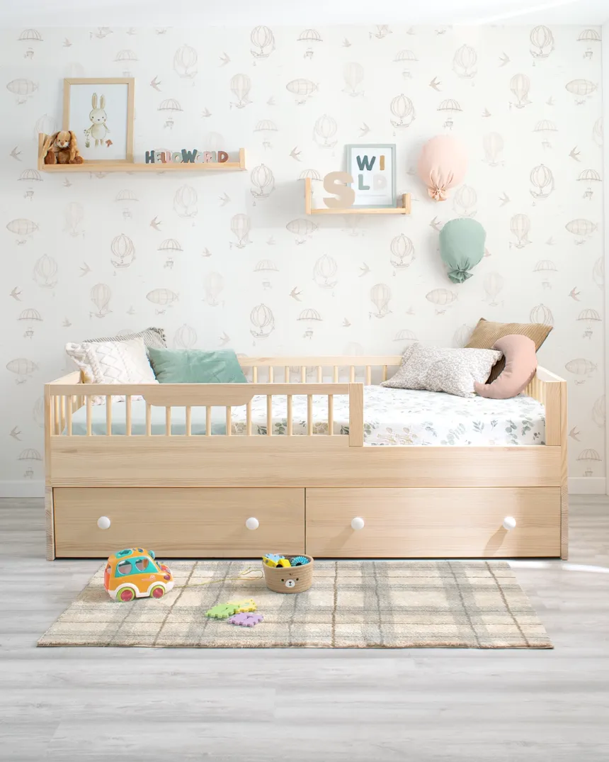 Lit montessori Sofia et kit évolutif en bois naturel