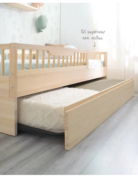 Kit évolutif en bois naturel pour lit montessori Sofia