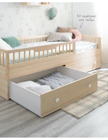 Kit évolutif en bois de Pin naturel pour lit montessori Sofia