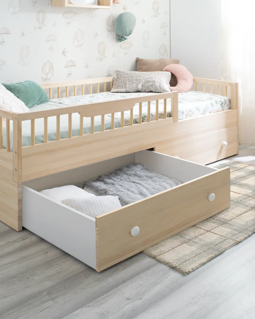 Lit montessori Sofia et kit évolutif en bois naturel