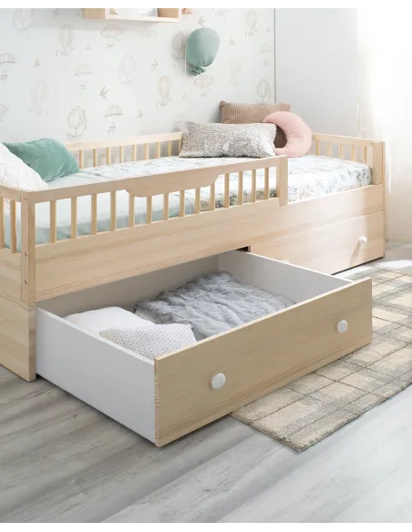 Lit montessori Sofia et kit évolutif en bois naturel