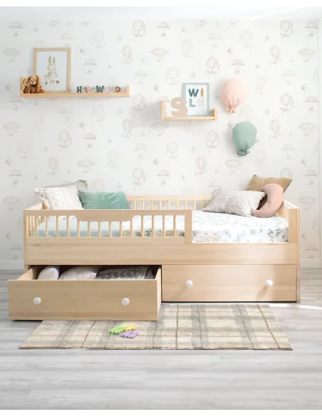 Kit évolutif en bois de Pin naturel pour lit montessori Sofia