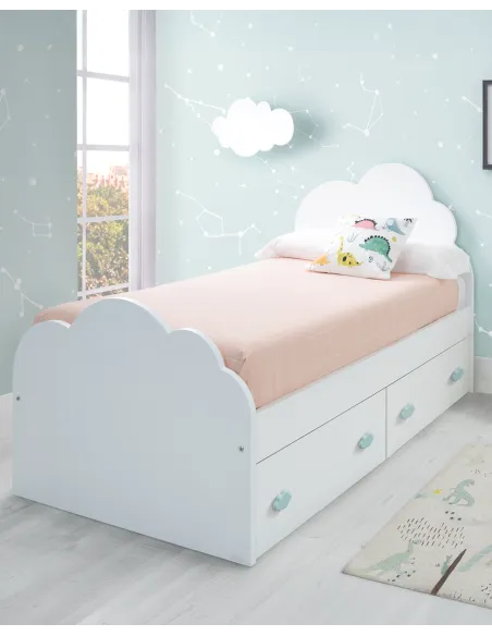 Lit enfant avec rangement Nuage