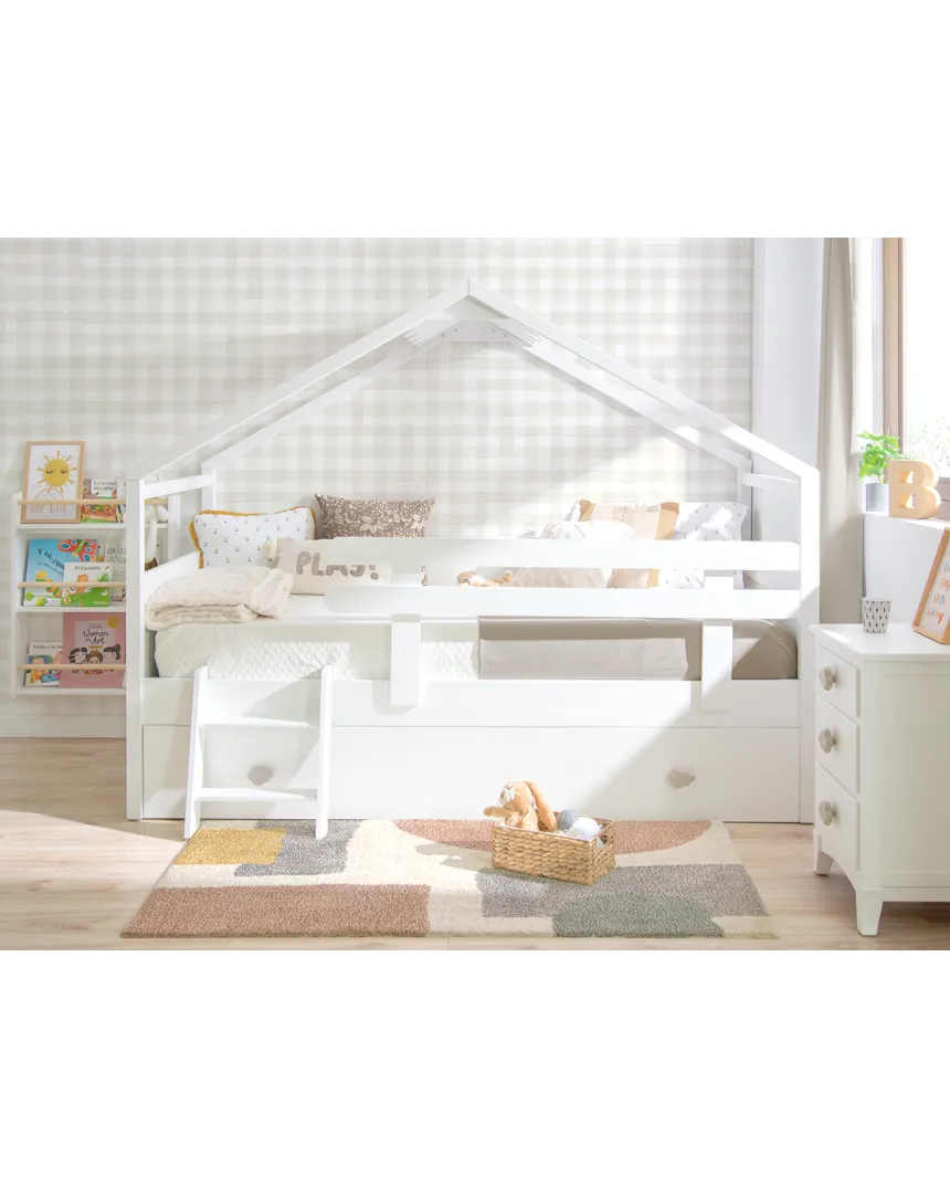 Chambre complète avec lit gigogne cabane toit