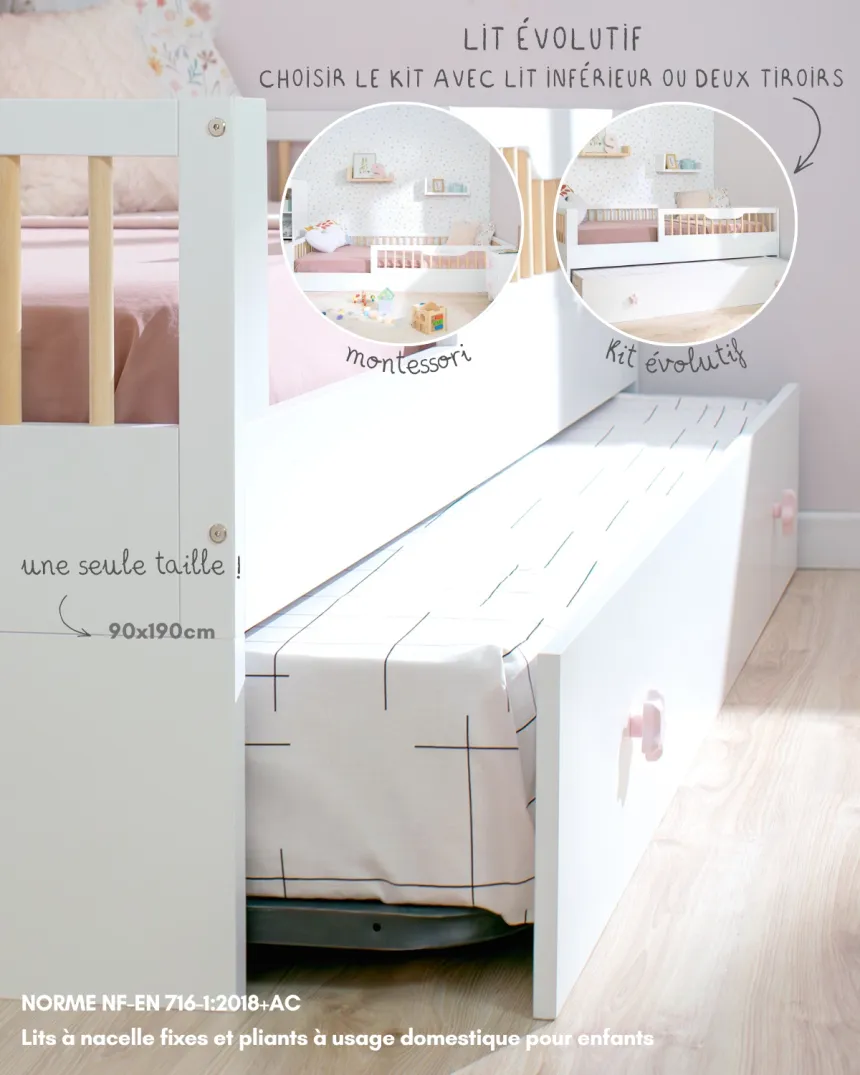 Pack lit montessori Sofia et kit évolutif - Livraison rapide