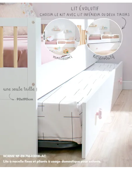 Pack lit montessori Sofia et kit évolutif - Livraison rapide