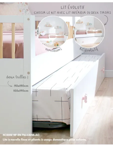 Pack lit montessori Sofia et kit évolutif - Livraison rapide