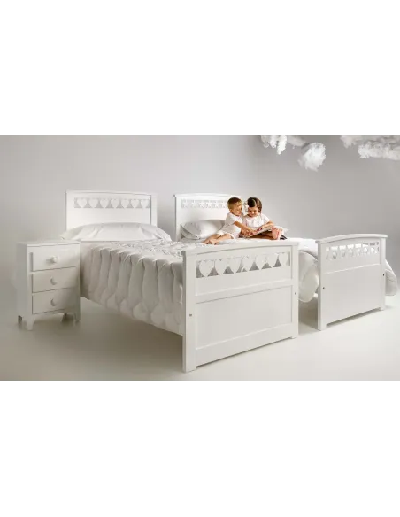 Lit enfant Cœur, détail tête de lit