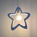 Lampe suspendue Étoile bleue