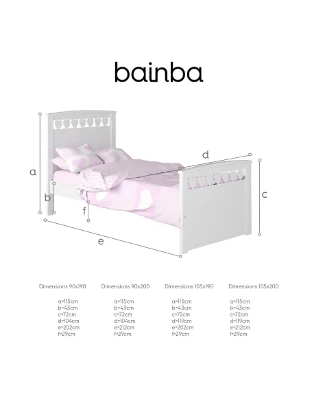 	Dimensions du lit enfant Cœur