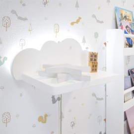 Miroir Montessori avec barre d´appui et prénom personnalisé