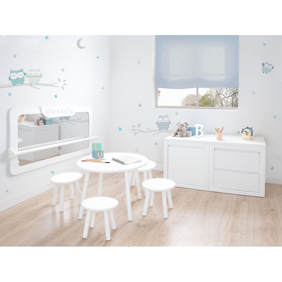 Miroir Montessori 110x70 cm avec barre de brachiation – ZG-jouetsbois
