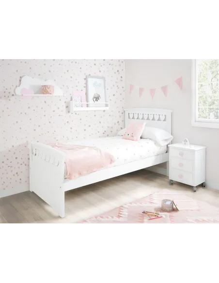 Lit simple enfant Cœur