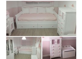 Chambre enfant avec lit avec rangement Gondole